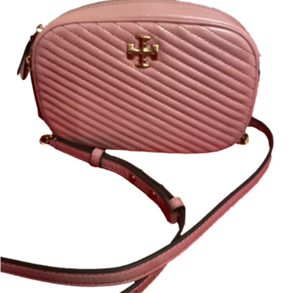 Tory Burch Pink Quilted Leather Crossbody Bag